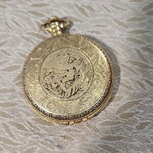 Vintage Max Factor Creme Puff Translucent Pressed Powder In Gold Tone Case
